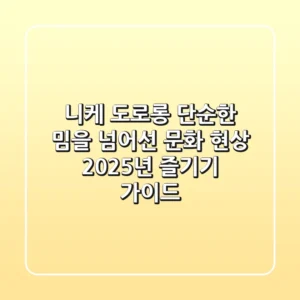 니케 도로롱, 단순한 밈을 넘어선 문화 현상: 2025년 즐기기 가이드