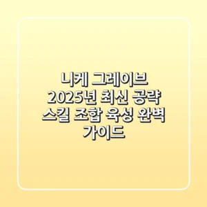 니케 그레이브 2025년 최신 공략: 스킬, 조합, 육성 완벽 가이드
