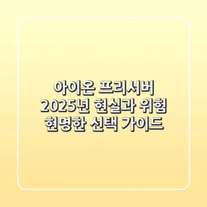 아이온 프리서버, 2025년 현실과 위험: 현명한 선택 가이드